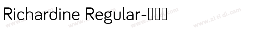 Richardine Regular字体转换